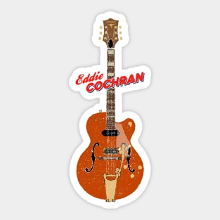 Eddie Cochran Electric Guitar Sticker